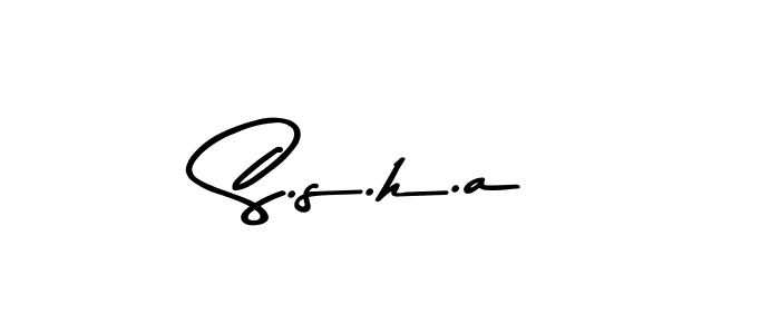 if you are searching for the best signature style for your name S.s.h.a. so please give up your signature search. here we have designed multiple signature styles  using Asem Kandis PERSONAL USE. S.s.h.a signature style 9 images and pictures png