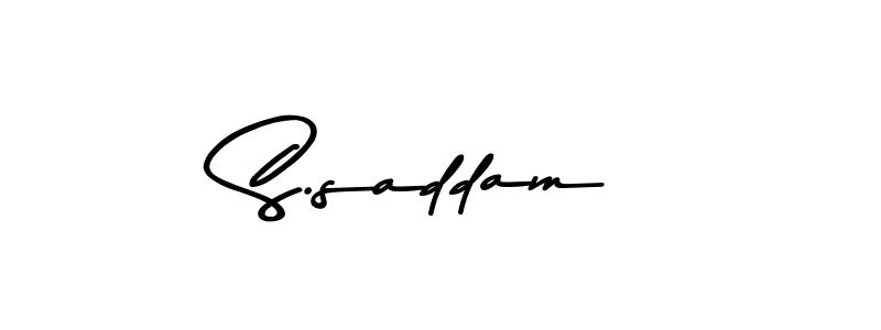 How to make S.saddam signature? Asem Kandis PERSONAL USE is a professional autograph style. Create handwritten signature for S.saddam name. S.saddam signature style 9 images and pictures png