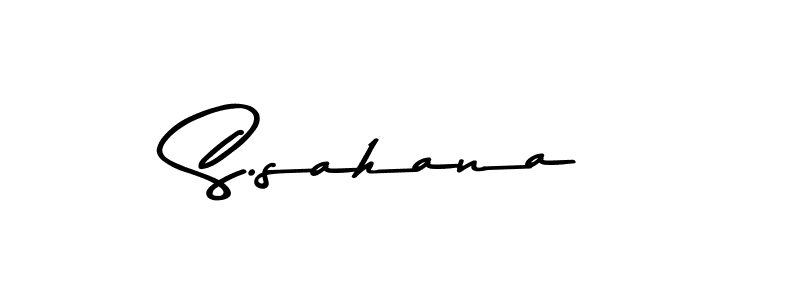 Create a beautiful signature design for name S.sahana. With this signature (Asem Kandis PERSONAL USE) fonts, you can make a handwritten signature for free. S.sahana signature style 9 images and pictures png