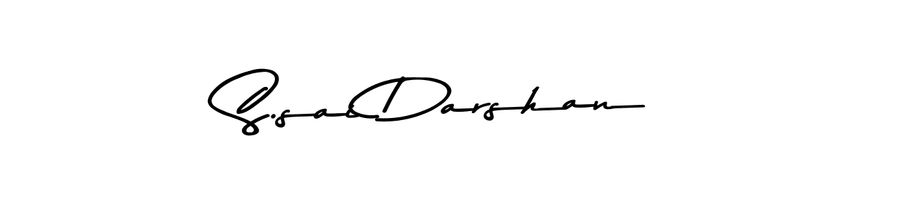 Use a signature maker to create a handwritten signature online. With this signature software, you can design (Asem Kandis PERSONAL USE) your own signature for name S.sai Darshan. S.sai Darshan signature style 9 images and pictures png