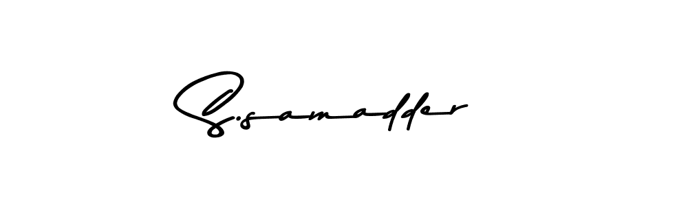 How to Draw S.samadder signature style? Asem Kandis PERSONAL USE is a latest design signature styles for name S.samadder. S.samadder signature style 9 images and pictures png