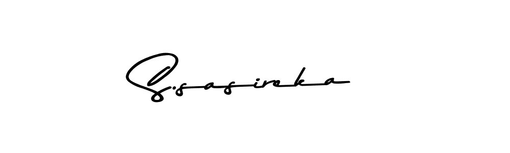 The best way (Asem Kandis PERSONAL USE) to make a short signature is to pick only two or three words in your name. The name S.sasireka include a total of six letters. For converting this name. S.sasireka signature style 9 images and pictures png