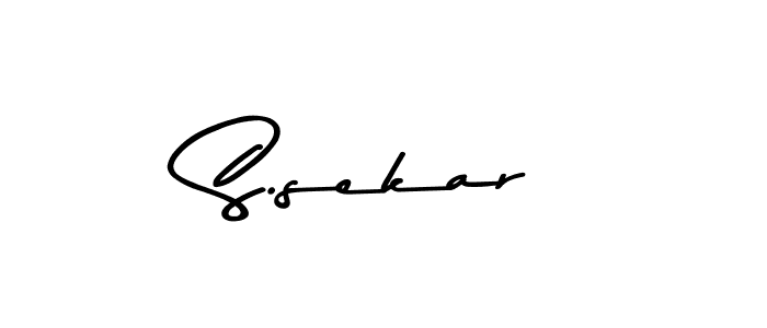 Create a beautiful signature design for name S.sekar. With this signature (Asem Kandis PERSONAL USE) fonts, you can make a handwritten signature for free. S.sekar signature style 9 images and pictures png