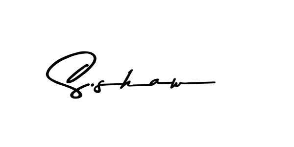 Design your own signature with our free online signature maker. With this signature software, you can create a handwritten (Asem Kandis PERSONAL USE) signature for name S.shaw. S.shaw signature style 9 images and pictures png