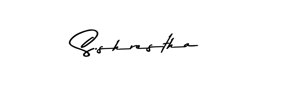 How to make S.shrestha signature? Asem Kandis PERSONAL USE is a professional autograph style. Create handwritten signature for S.shrestha name. S.shrestha signature style 9 images and pictures png