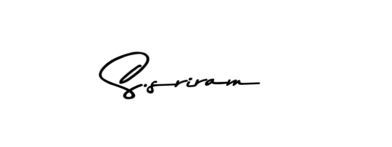 How to make S.sriram name signature. Use Asem Kandis PERSONAL USE style for creating short signs online. This is the latest handwritten sign. S.sriram signature style 9 images and pictures png