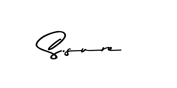 Make a beautiful signature design for name S.sure. With this signature (Asem Kandis PERSONAL USE) style, you can create a handwritten signature for free. S.sure signature style 9 images and pictures png