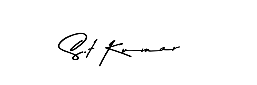 Make a beautiful signature design for name S.t Kumar. With this signature (Asem Kandis PERSONAL USE) style, you can create a handwritten signature for free. S.t Kumar signature style 9 images and pictures png