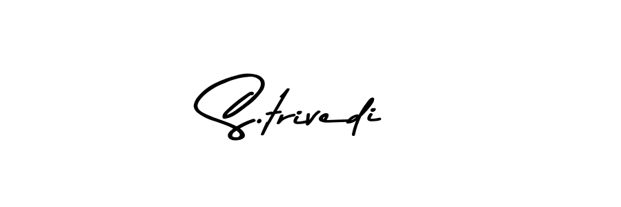 The best way (Asem Kandis PERSONAL USE) to make a short signature is to pick only two or three words in your name. The name S.trivedi include a total of six letters. For converting this name. S.trivedi signature style 9 images and pictures png