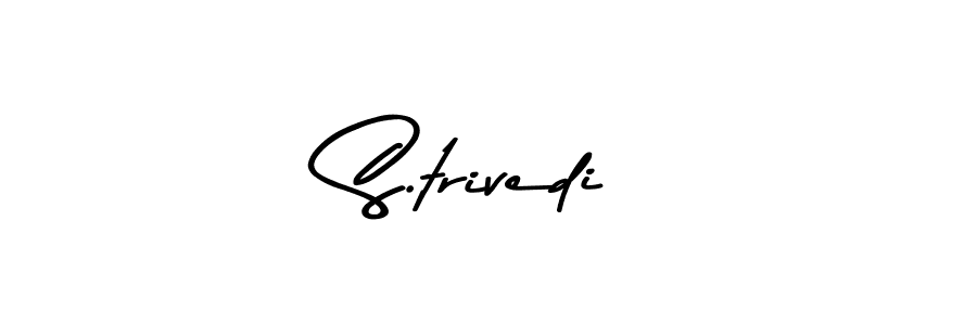Use a signature maker to create a handwritten signature online. With this signature software, you can design (Asem Kandis PERSONAL USE) your own signature for name S.trivedi. S.trivedi signature style 9 images and pictures png