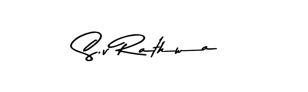 Make a beautiful signature design for name S.v Rathwa. Use this online signature maker to create a handwritten signature for free. S.v Rathwa signature style 9 images and pictures png