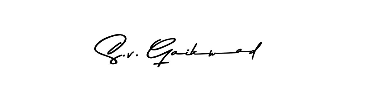 Similarly Asem Kandis PERSONAL USE is the best handwritten signature design. Signature creator online .You can use it as an online autograph creator for name S.v. Gaikwad. S.v. Gaikwad signature style 9 images and pictures png