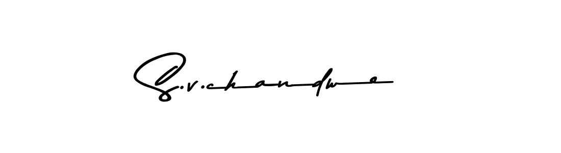 Make a beautiful signature design for name S.v.chandwe. Use this online signature maker to create a handwritten signature for free. S.v.chandwe signature style 9 images and pictures png