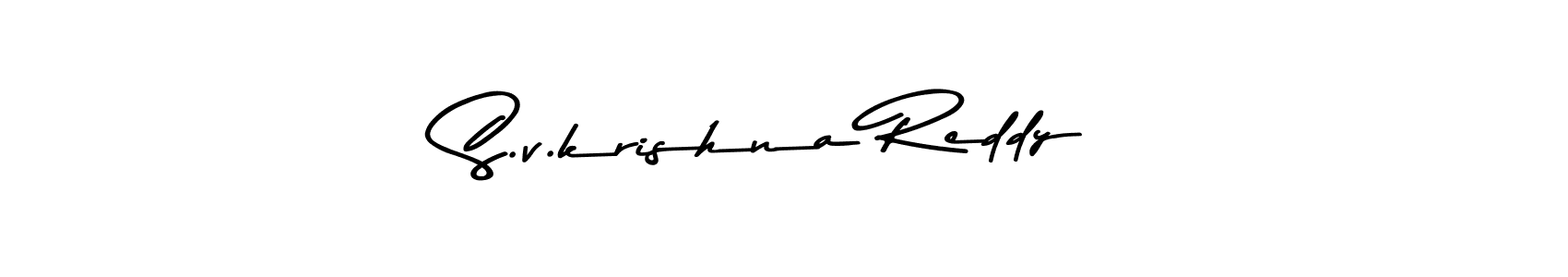S.v.krishna Reddy stylish signature style. Best Handwritten Sign (Asem Kandis PERSONAL USE) for my name. Handwritten Signature Collection Ideas for my name S.v.krishna Reddy. S.v.krishna Reddy signature style 9 images and pictures png
