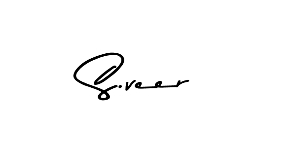 Design your own signature with our free online signature maker. With this signature software, you can create a handwritten (Asem Kandis PERSONAL USE) signature for name S.veer. S.veer signature style 9 images and pictures png