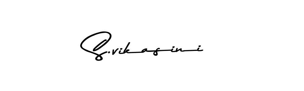 How to make S.vikasini signature? Asem Kandis PERSONAL USE is a professional autograph style. Create handwritten signature for S.vikasini name. S.vikasini signature style 9 images and pictures png