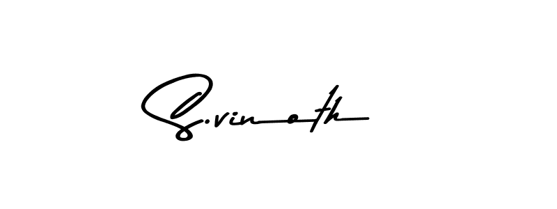 S.vinoth stylish signature style. Best Handwritten Sign (Asem Kandis PERSONAL USE) for my name. Handwritten Signature Collection Ideas for my name S.vinoth. S.vinoth signature style 9 images and pictures png