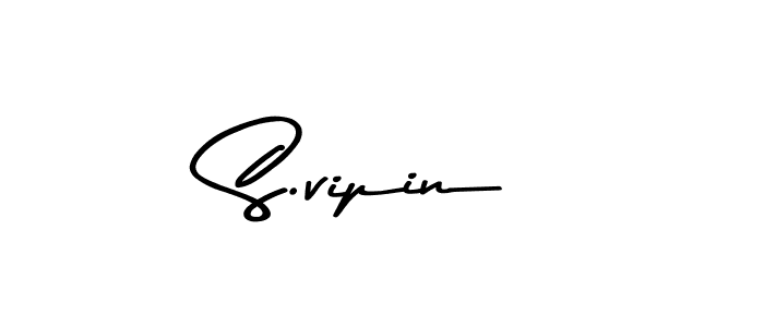 S.vipin stylish signature style. Best Handwritten Sign (Asem Kandis PERSONAL USE) for my name. Handwritten Signature Collection Ideas for my name S.vipin. S.vipin signature style 9 images and pictures png