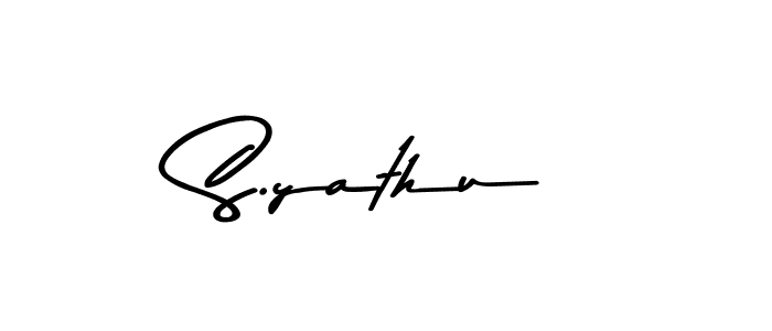 Similarly Asem Kandis PERSONAL USE is the best handwritten signature design. Signature creator online .You can use it as an online autograph creator for name S.yathu. S.yathu signature style 9 images and pictures png