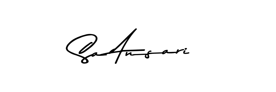 Make a beautiful signature design for name Sa Ansari. Use this online signature maker to create a handwritten signature for free. Sa Ansari signature style 9 images and pictures png