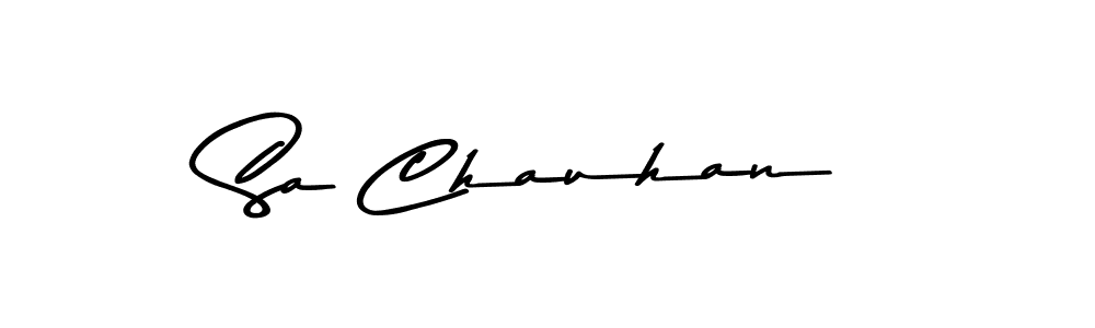 Design your own signature with our free online signature maker. With this signature software, you can create a handwritten (Asem Kandis PERSONAL USE) signature for name Sa Chauhan. Sa Chauhan signature style 9 images and pictures png