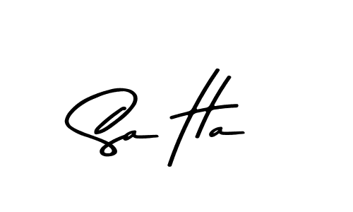 How to make Sa Ha signature? Asem Kandis PERSONAL USE is a professional autograph style. Create handwritten signature for Sa Ha name. Sa Ha signature style 9 images and pictures png