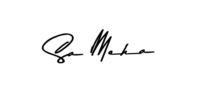 Create a beautiful signature design for name Sa Meha. With this signature (Asem Kandis PERSONAL USE) fonts, you can make a handwritten signature for free. Sa Meha signature style 9 images and pictures png