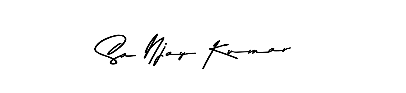 Similarly Asem Kandis PERSONAL USE is the best handwritten signature design. Signature creator online .You can use it as an online autograph creator for name Sa Njay Kumar. Sa Njay Kumar signature style 9 images and pictures png