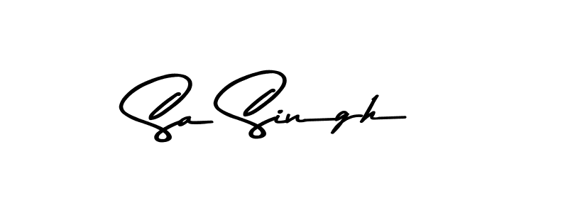 How to make Sa Singh signature? Asem Kandis PERSONAL USE is a professional autograph style. Create handwritten signature for Sa Singh name. Sa Singh signature style 9 images and pictures png