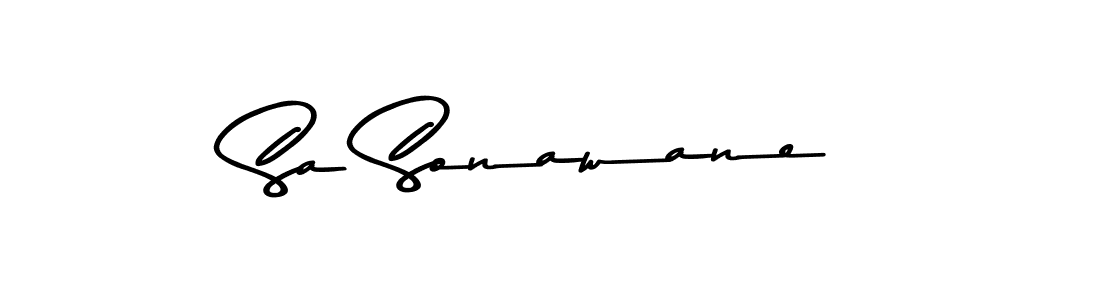 You should practise on your own different ways (Asem Kandis PERSONAL USE) to write your name (Sa Sonawane) in signature. don't let someone else do it for you. Sa Sonawane signature style 9 images and pictures png