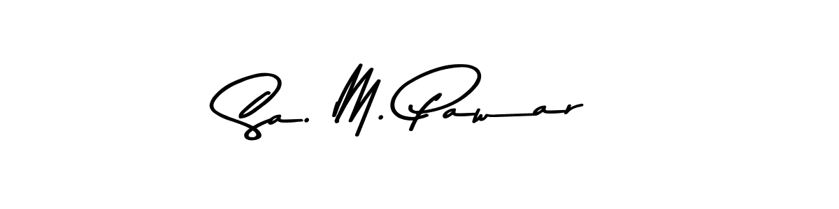 You should practise on your own different ways (Asem Kandis PERSONAL USE) to write your name (Sa. M. Pawar) in signature. don't let someone else do it for you. Sa. M. Pawar signature style 9 images and pictures png