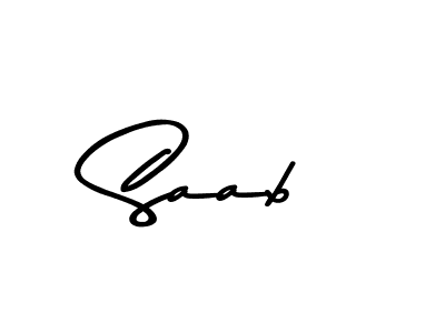 Create a beautiful signature design for name Saab. With this signature (Asem Kandis PERSONAL USE) fonts, you can make a handwritten signature for free. Saab signature style 9 images and pictures png