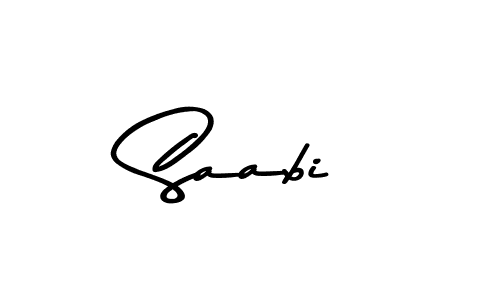 Create a beautiful signature design for name Saabi. With this signature (Asem Kandis PERSONAL USE) fonts, you can make a handwritten signature for free. Saabi signature style 9 images and pictures png