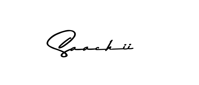 How to make Saachii name signature. Use Asem Kandis PERSONAL USE style for creating short signs online. This is the latest handwritten sign. Saachii signature style 9 images and pictures png