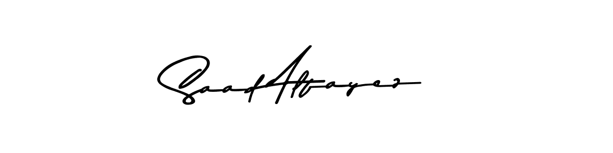 Design your own signature with our free online signature maker. With this signature software, you can create a handwritten (Asem Kandis PERSONAL USE) signature for name Saad Alfayez. Saad Alfayez signature style 9 images and pictures png