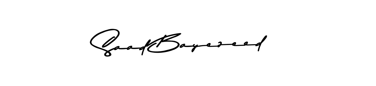 if you are searching for the best signature style for your name Saad Bayezeed. so please give up your signature search. here we have designed multiple signature styles  using Asem Kandis PERSONAL USE. Saad Bayezeed signature style 9 images and pictures png