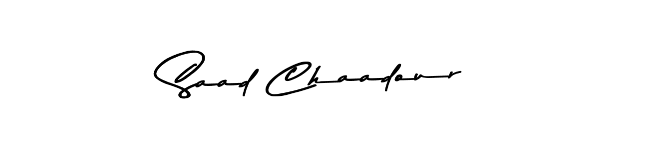 Also we have Saad Chaadour name is the best signature style. Create professional handwritten signature collection using Asem Kandis PERSONAL USE autograph style. Saad Chaadour signature style 9 images and pictures png