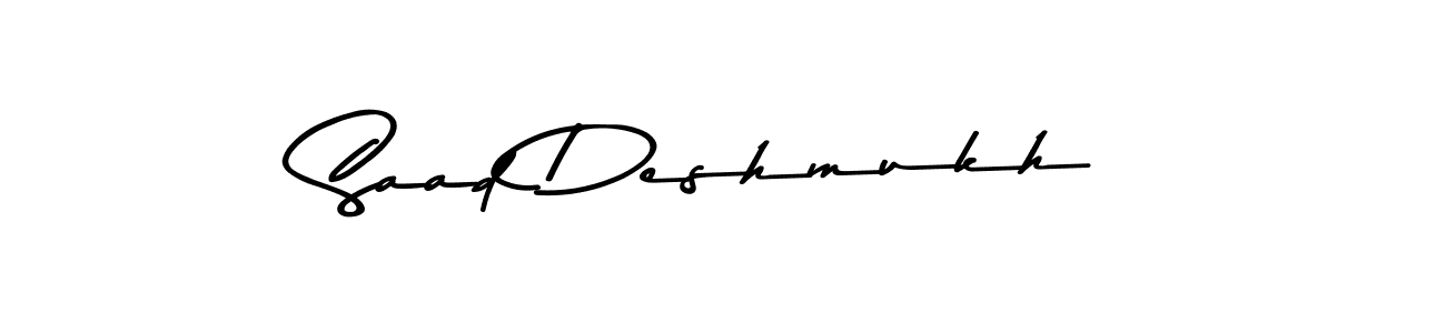 It looks lik you need a new signature style for name Saad Deshmukh. Design unique handwritten (Asem Kandis PERSONAL USE) signature with our free signature maker in just a few clicks. Saad Deshmukh signature style 9 images and pictures png