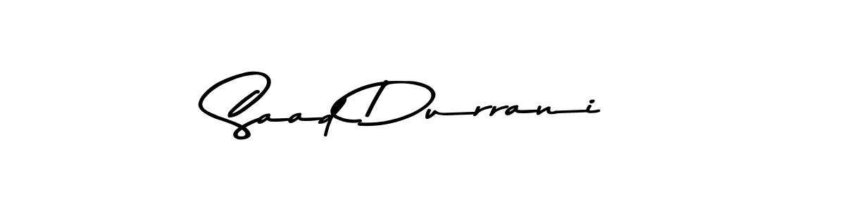 Make a beautiful signature design for name Saad Durrani. Use this online signature maker to create a handwritten signature for free. Saad Durrani signature style 9 images and pictures png