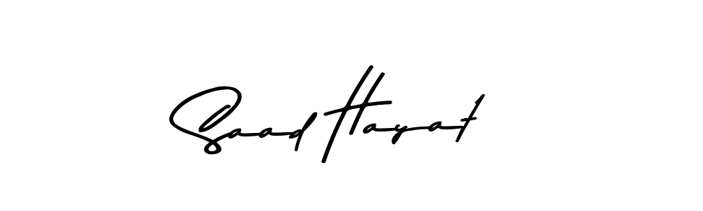 The best way (Asem Kandis PERSONAL USE) to make a short signature is to pick only two or three words in your name. The name Saad Hayat include a total of six letters. For converting this name. Saad Hayat signature style 9 images and pictures png