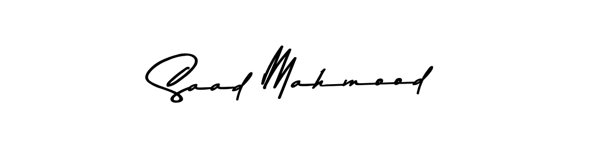 This is the best signature style for the Saad Mahmood name. Also you like these signature font (Asem Kandis PERSONAL USE). Mix name signature. Saad Mahmood signature style 9 images and pictures png