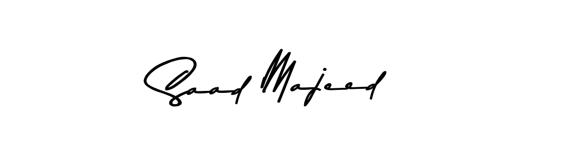 Design your own signature with our free online signature maker. With this signature software, you can create a handwritten (Asem Kandis PERSONAL USE) signature for name Saad Majeed. Saad Majeed signature style 9 images and pictures png