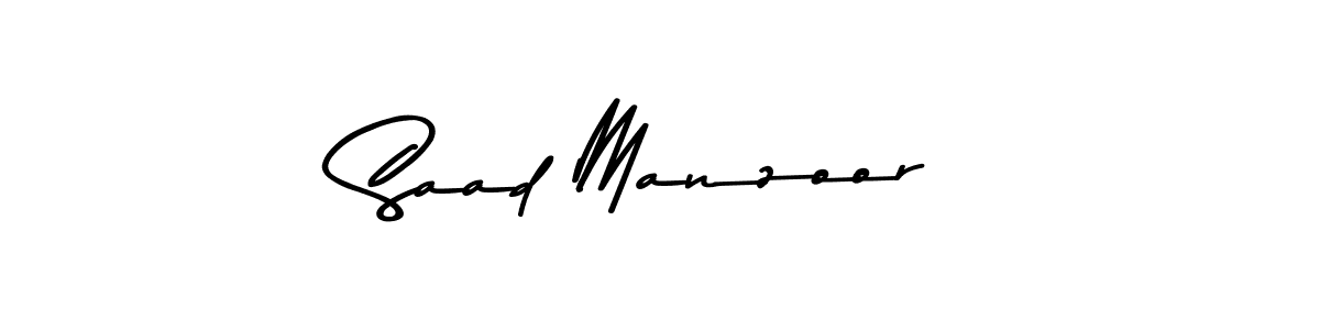 Saad Manzoor stylish signature style. Best Handwritten Sign (Asem Kandis PERSONAL USE) for my name. Handwritten Signature Collection Ideas for my name Saad Manzoor. Saad Manzoor signature style 9 images and pictures png