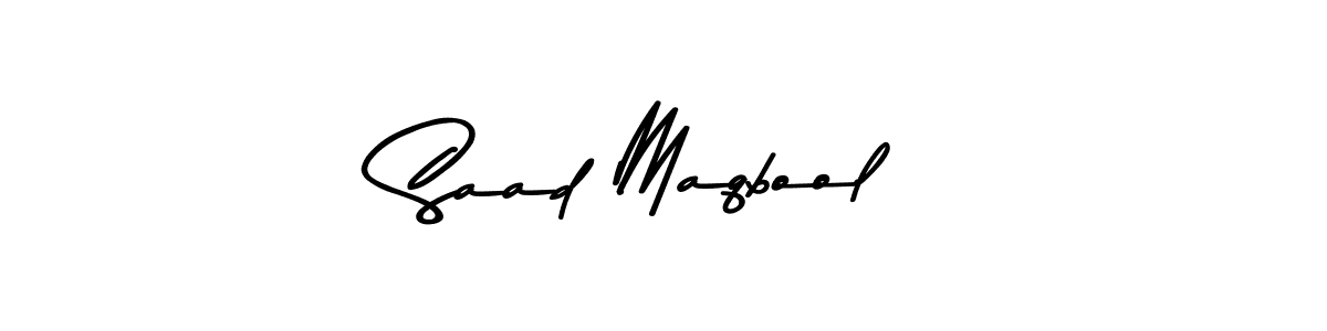 The best way (Asem Kandis PERSONAL USE) to make a short signature is to pick only two or three words in your name. The name Saad Maqbool include a total of six letters. For converting this name. Saad Maqbool signature style 9 images and pictures png