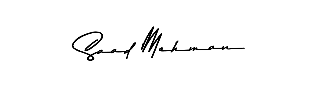 How to make Saad Mehman signature? Asem Kandis PERSONAL USE is a professional autograph style. Create handwritten signature for Saad Mehman name. Saad Mehman signature style 9 images and pictures png