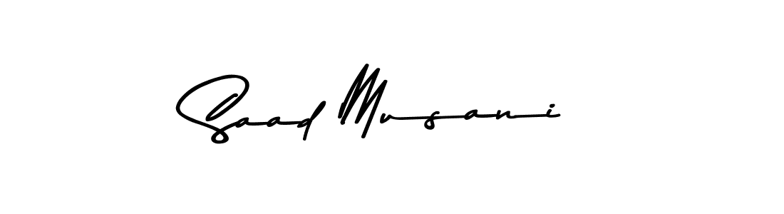 How to make Saad Musani signature? Asem Kandis PERSONAL USE is a professional autograph style. Create handwritten signature for Saad Musani name. Saad Musani signature style 9 images and pictures png