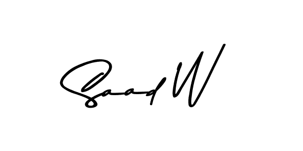 It looks lik you need a new signature style for name Saad W. Design unique handwritten (Asem Kandis PERSONAL USE) signature with our free signature maker in just a few clicks. Saad W signature style 9 images and pictures png