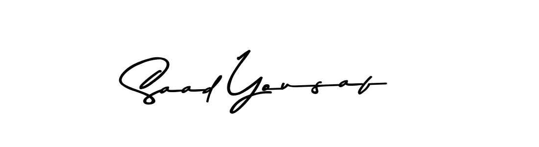 Design your own signature with our free online signature maker. With this signature software, you can create a handwritten (Asem Kandis PERSONAL USE) signature for name Saad Yousaf. Saad Yousaf signature style 9 images and pictures png