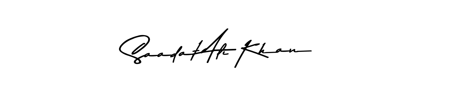 Make a beautiful signature design for name Saadat Ali Khan. Use this online signature maker to create a handwritten signature for free. Saadat Ali Khan signature style 9 images and pictures png