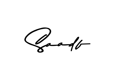Make a beautiful signature design for name Saadf. Use this online signature maker to create a handwritten signature for free. Saadf signature style 9 images and pictures png